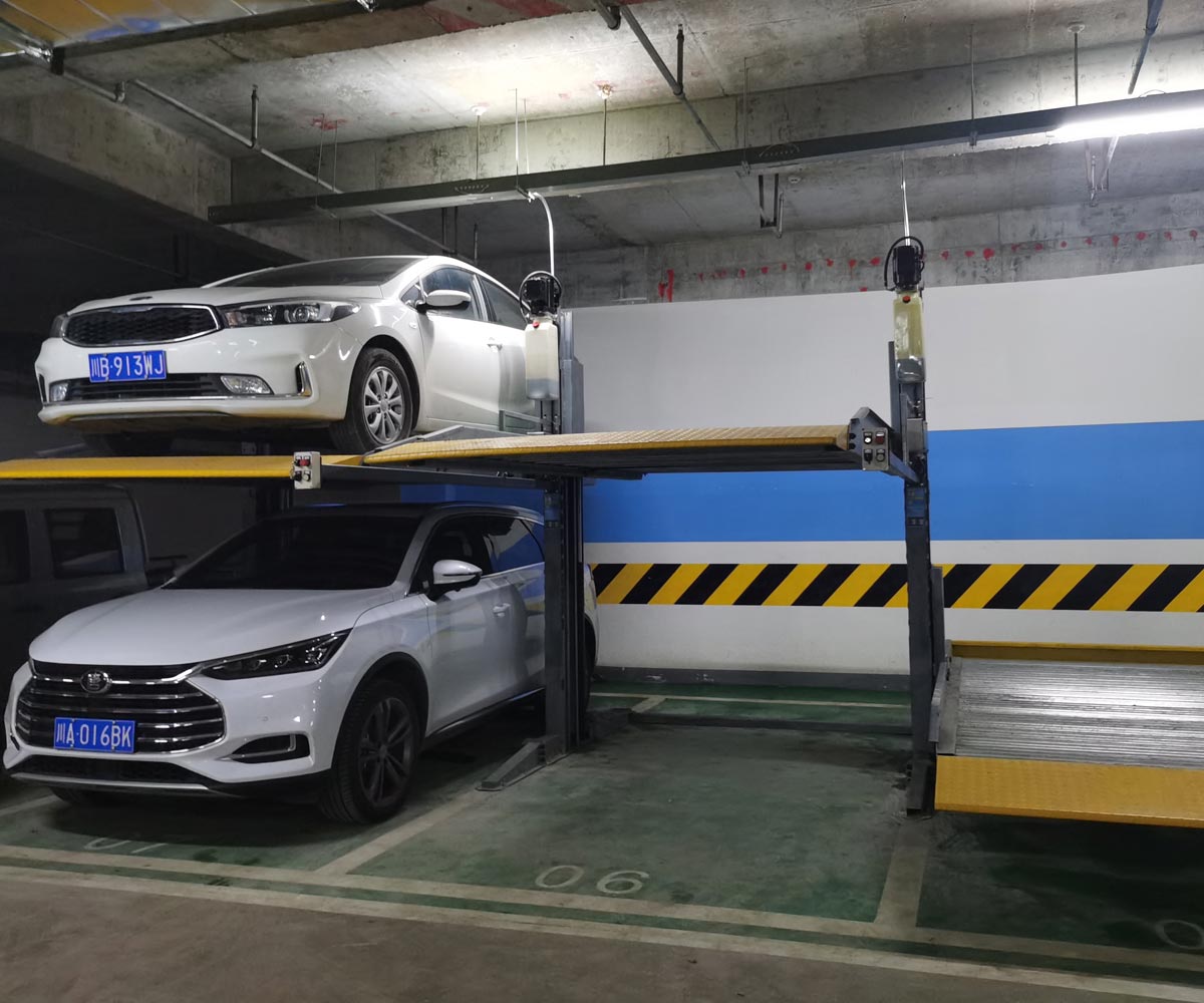 雙層簡易式機械立體車庫